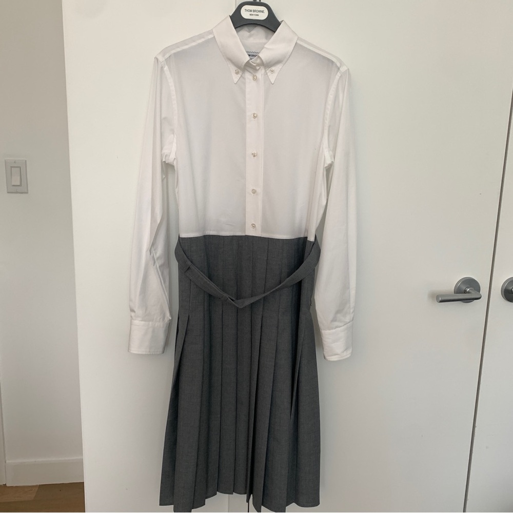 Thom Browne pleated dress, size 44, runs small. Super cute ugh